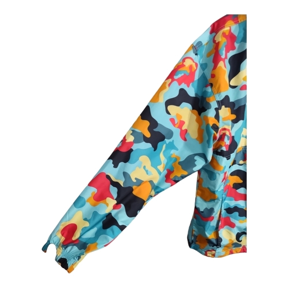 Champion Mens Camo Stadium Packable Rain Windbreaker Hooded Pullover Jacket Sz M - Picture 4 of 10